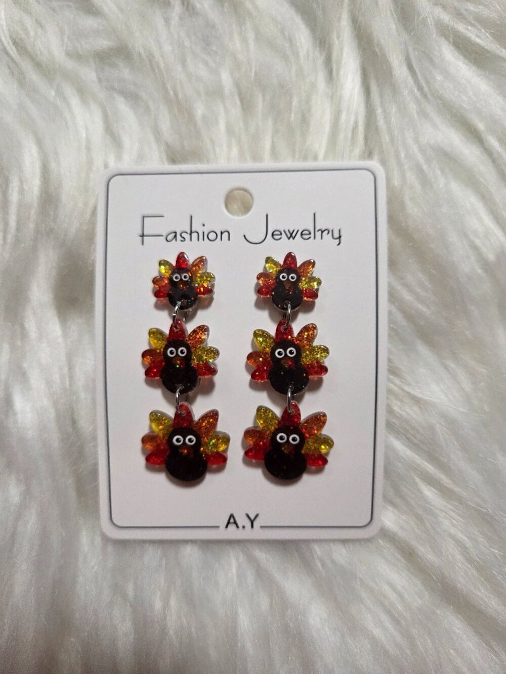 Turkey Dangle Stud Earrings